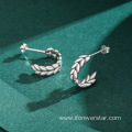 925 Sterling Silver Big Hoop Minimalist Earrings